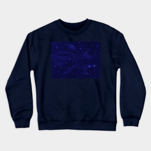 Simple Blue Galaxy Crewneck Sweatshirt